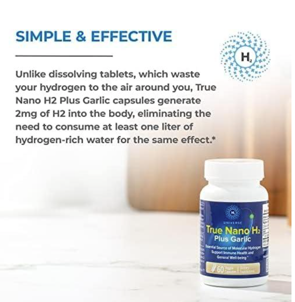 True Nano H₂ Plus — 60 Veggie Capsules